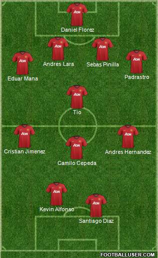 Manchester United Formation 2012