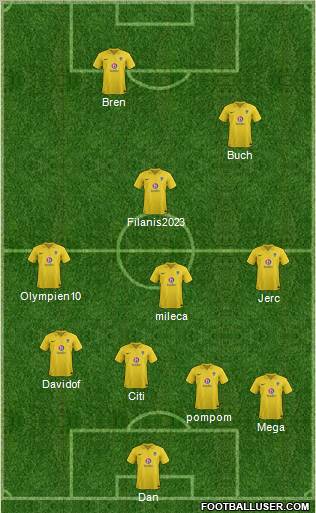 Oxford United Formation 2012