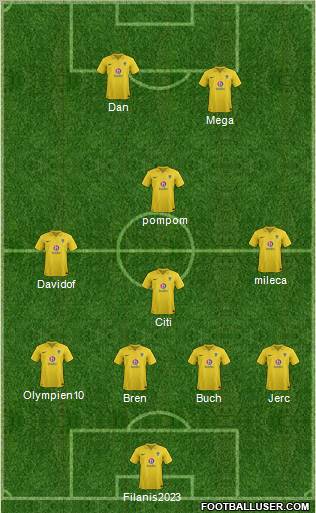 Oxford United Formation 2012