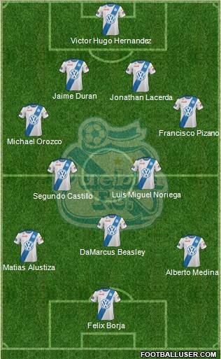 Club Puebla de la Franja Formation 2012