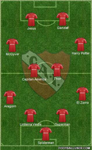 Independiente Formation 2012