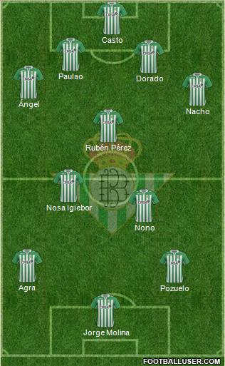 Real Betis B., S.A.D. Formation 2012