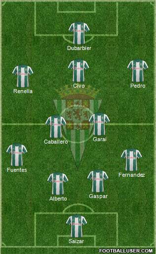 Córdoba C.F., S.A.D. Formation 2012