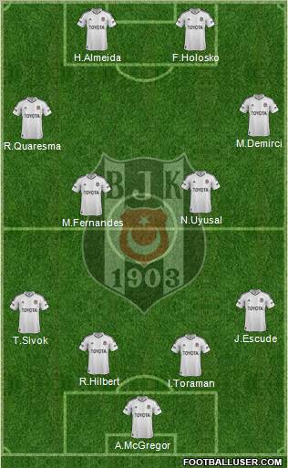 Besiktas JK Formation 2012