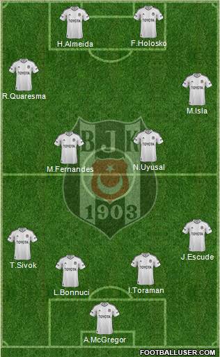 Besiktas JK Formation 2012