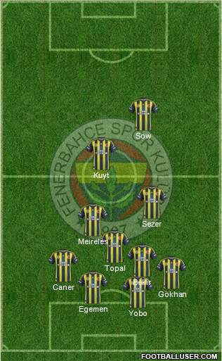 Fenerbahçe SK Formation 2012