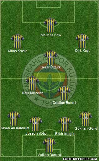 Fenerbahçe SK Formation 2012