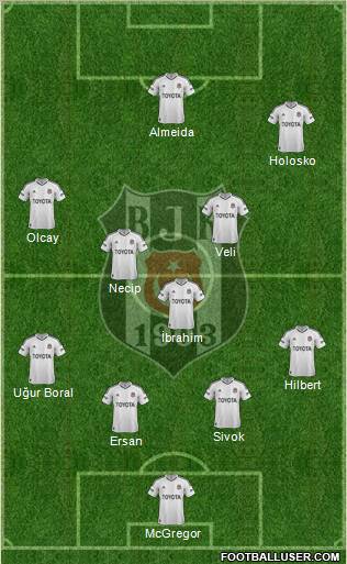 Besiktas JK Formation 2012