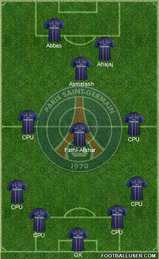 Paris Saint-Germain Formation 2012