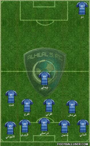 Al-Hilal (KSA) Formation 2012