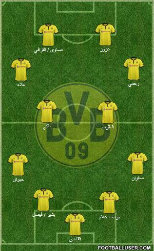 Borussia Dortmund Formation 2012