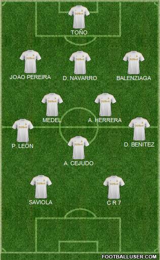Swansea City Formation 2012