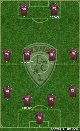 AE Larisa 1964 football formation