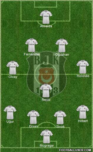 Besiktas JK Formation 2012