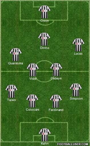 Newcastle United Formation 2012
