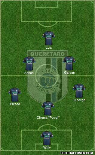 Club de Fútbol Gallos Blancos Formation 2012