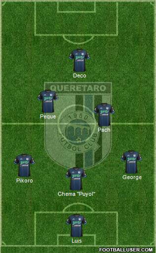 Club de Fútbol Gallos Blancos Formation 2012