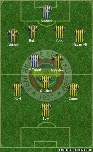 Fenerbahçe SK Formation 2012