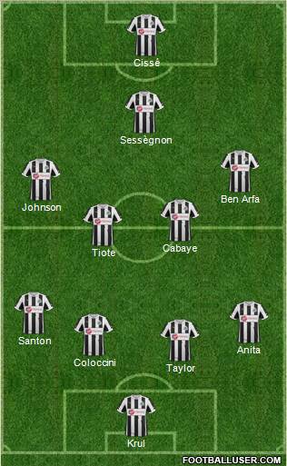 Newcastle United Formation 2012