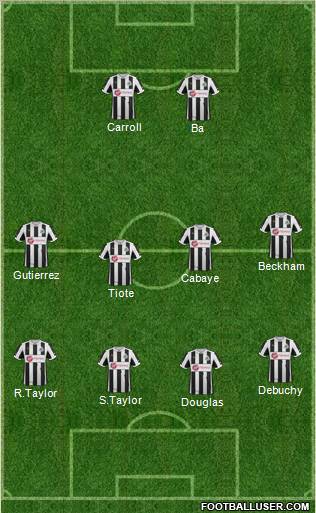 Newcastle United Formation 2012