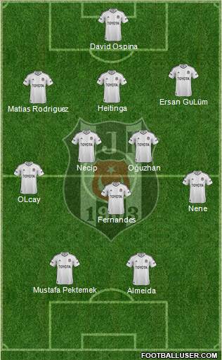 Besiktas JK Formation 2012