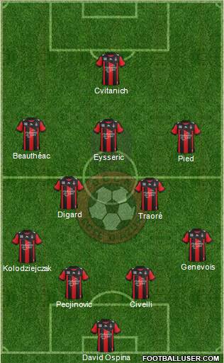 OGC Nice Côte d'Azur Formation 2012