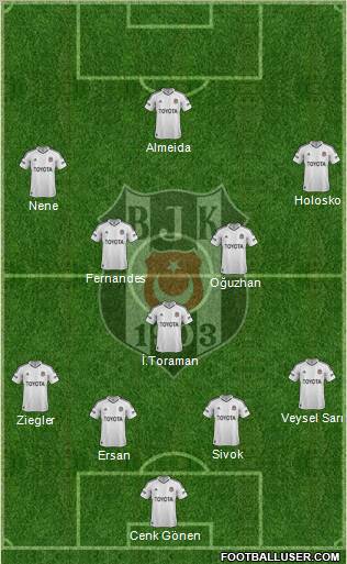 Besiktas JK Formation 2012