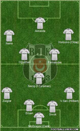 Besiktas JK Formation 2012