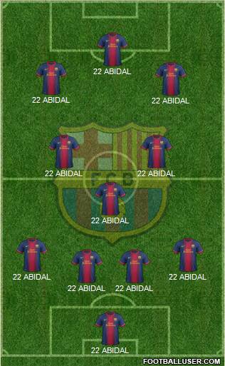 F.C. Barcelona Formation 2012