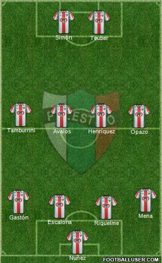 CD Palestino S.A.D.P. Formation 2012