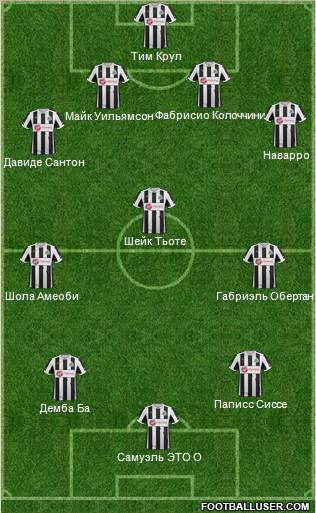 Newcastle United Formation 2012