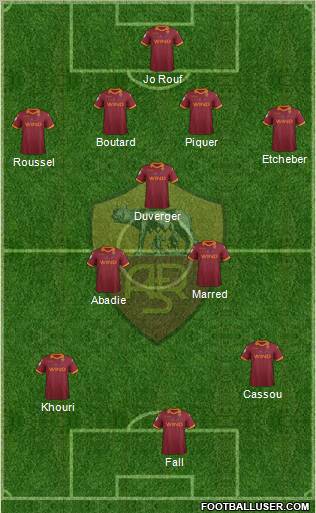AS Roma Formation 2012