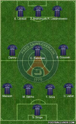 Paris Saint-Germain Formation 2012