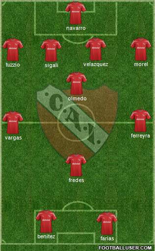 Independiente Formation 2012
