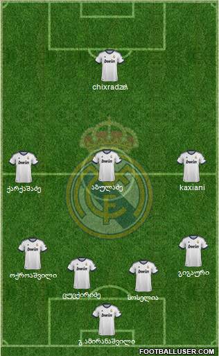 Real Madrid C.F. Formation 2012