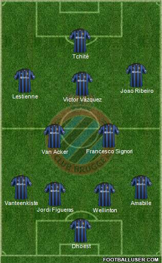 Club Brugge KV Formation 2012