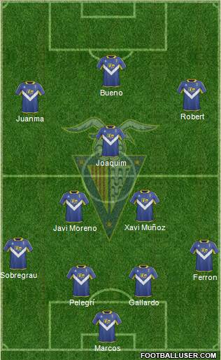 C.F. Badalona Formation 2012