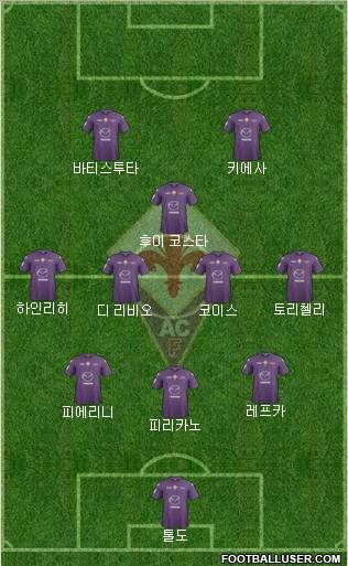 Fiorentina Formation 2012