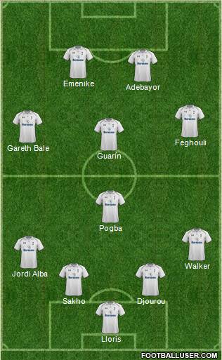 Tottenham Hotspur Formation 2012