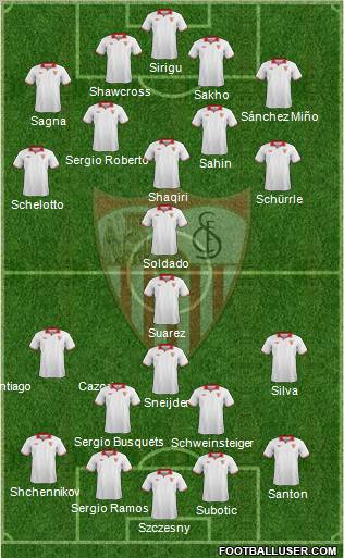 Sevilla F.C., S.A.D. Formation 2012