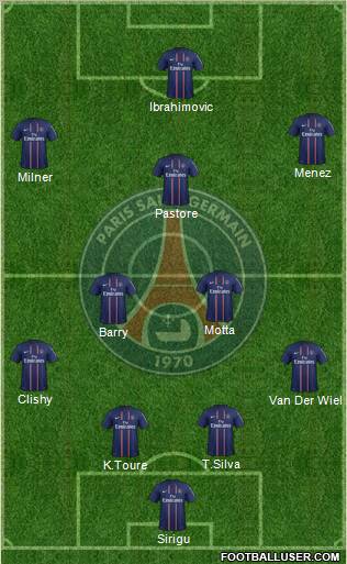 Paris Saint-Germain Formation 2012