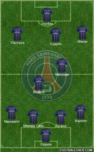 Paris Saint-Germain Formation 2012