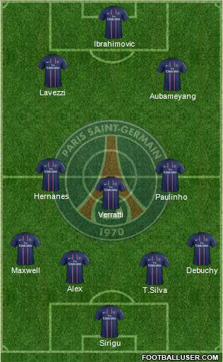 Paris Saint-Germain Formation 2012