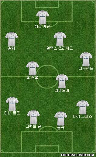 Tottenham Hotspur Formation 2012
