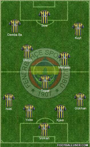 Fenerbahçe SK Formation 2012