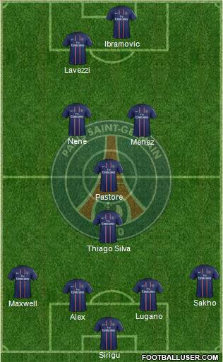 Paris Saint-Germain Formation 2012