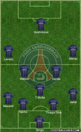 Paris Saint-Germain Formation 2012