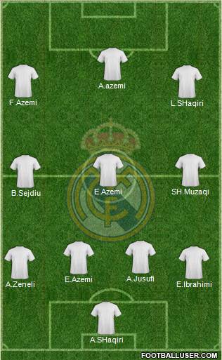 Real Madrid C.F. Formation 2012