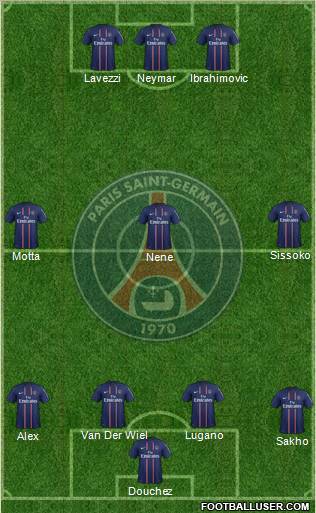 Paris Saint-Germain Formation 2012