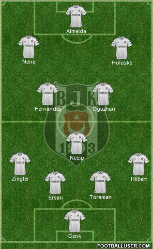 Besiktas JK Formation 2012